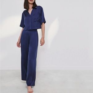 New never work Lunya silk  hi rise pajama set in Medium
